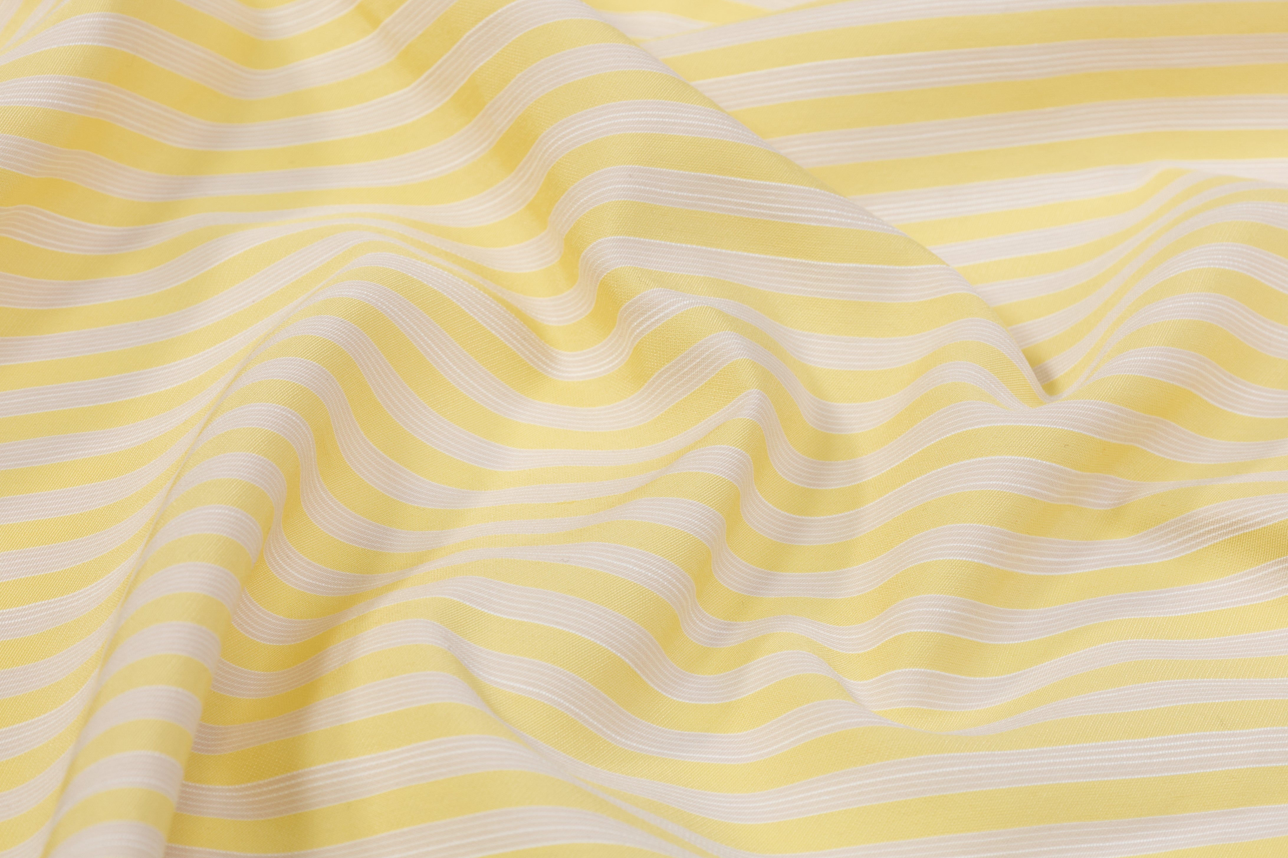 Striped Cotton - Yellow and White