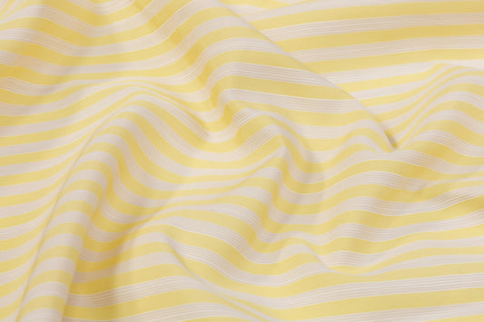 Striped Cotton - Yellow and White