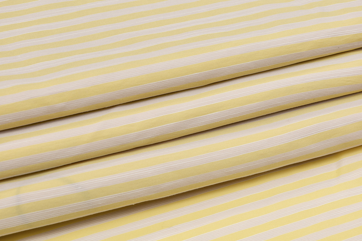 Striped Cotton - Yellow and White