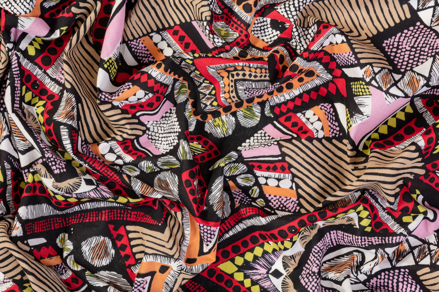 Abstract Printed Cotton - Multicolor