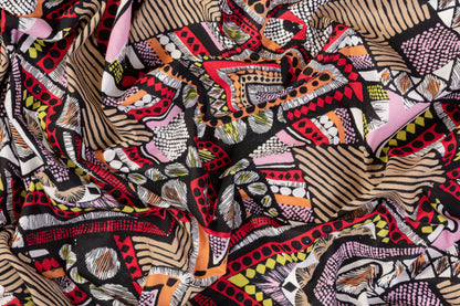 Abstract Printed Cotton - Multicolor