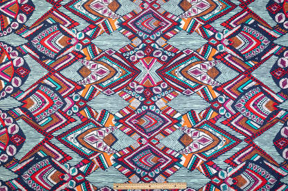 Abstract Printed Cotton - Multicolor
