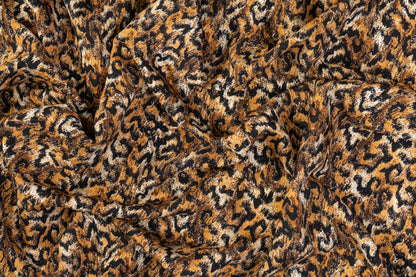 Cheetah Print Viscose Crepe