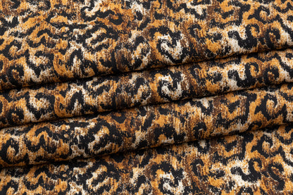 Cheetah Print Viscose Crepe