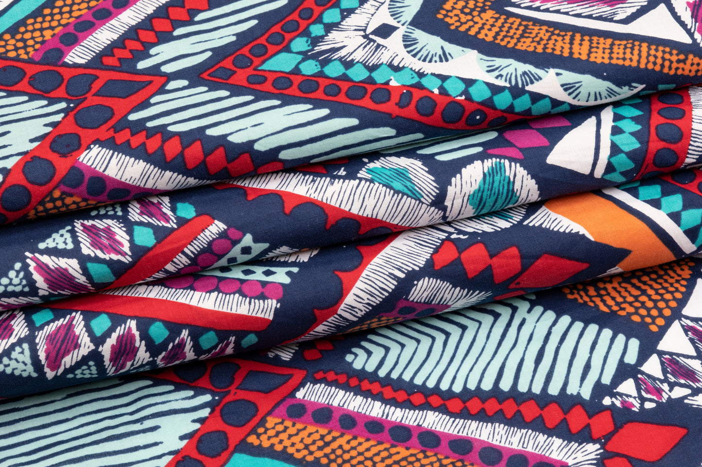 Abstract Printed Cotton - Multicolor