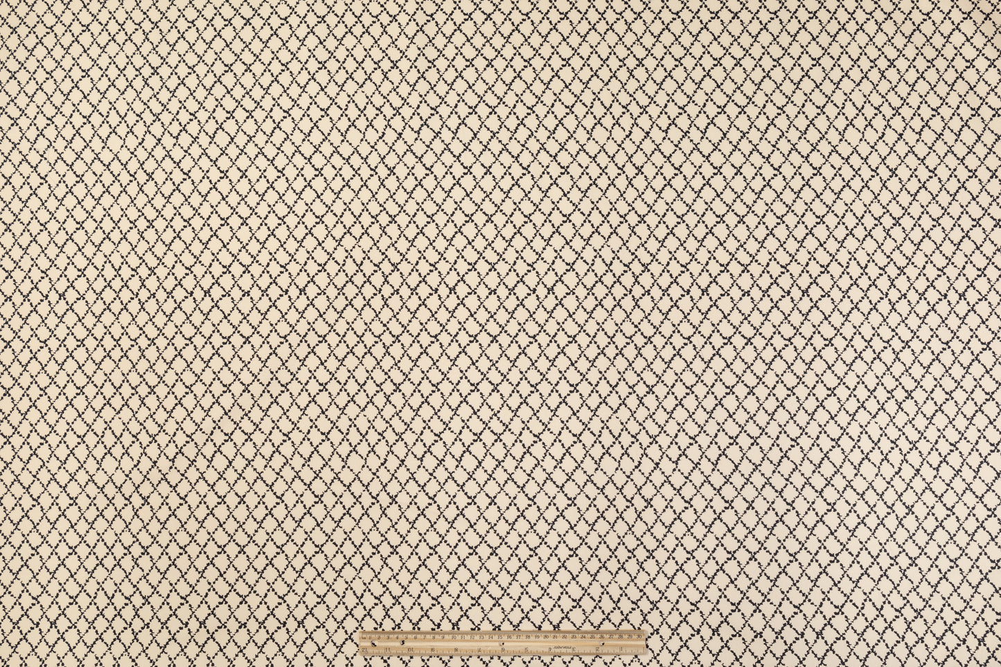 Italian Cotton Twill - Beige and Black