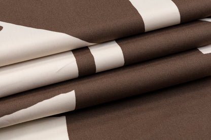 Max Mara - Abstract Italian Cotton - Brown and Beige