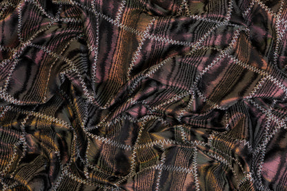 Italian Iridescent Moiré Brocade - Multicolor
