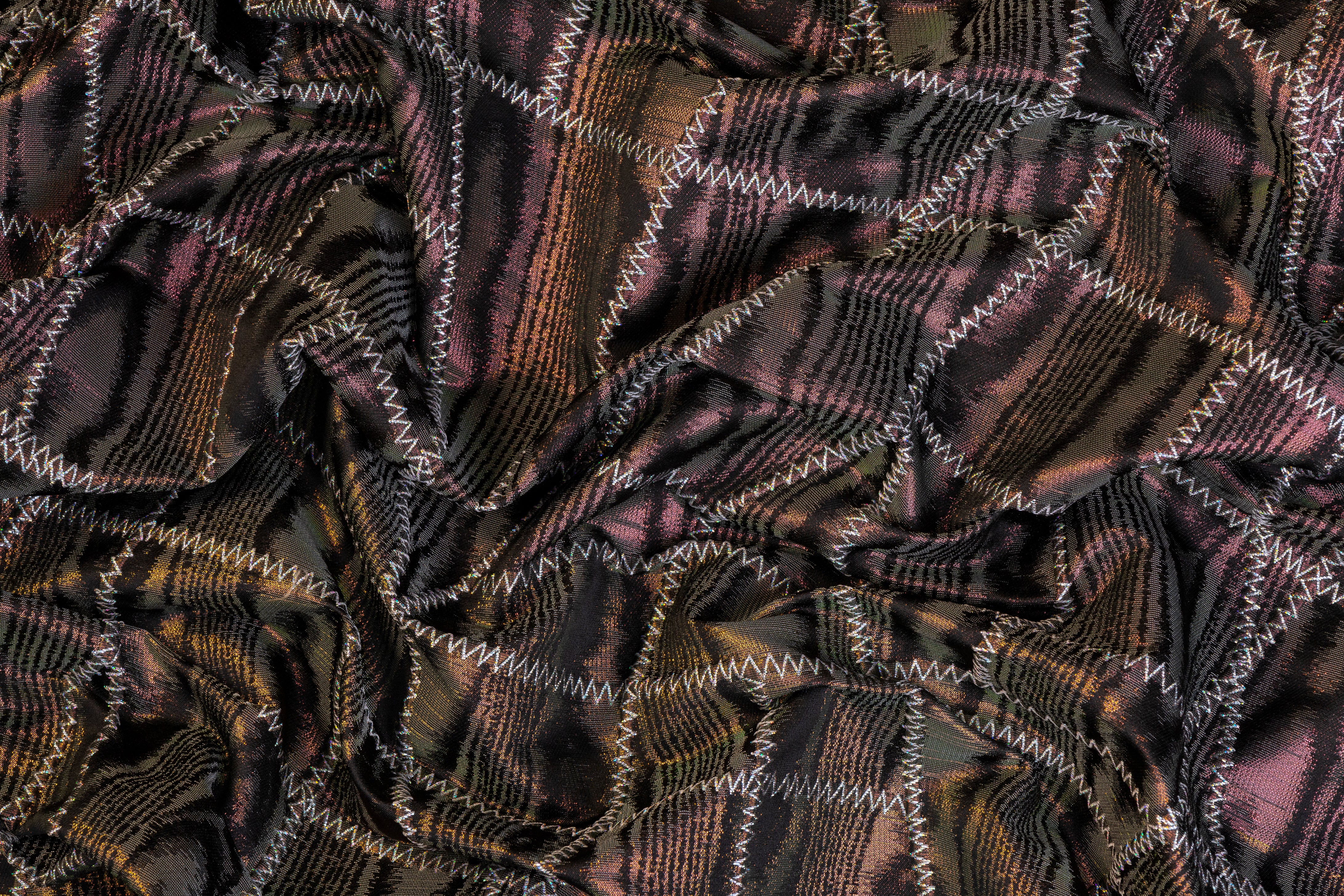 Italian Iridescent Moiré Brocade - Multicolor