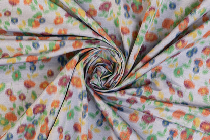 Double-Faced Printed Italian Taffeta - Multicolor