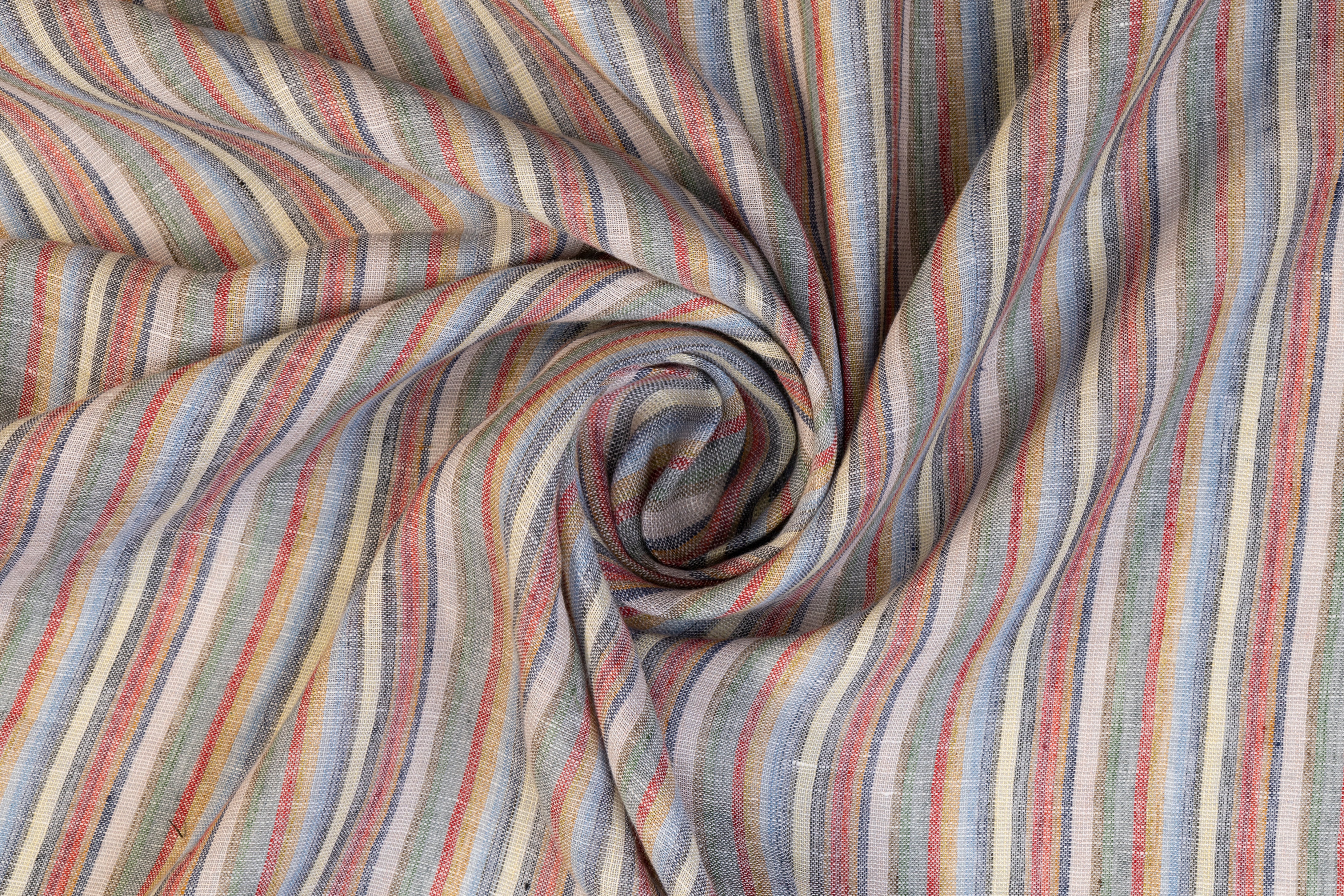 Striped Italian Linen - Multicolor