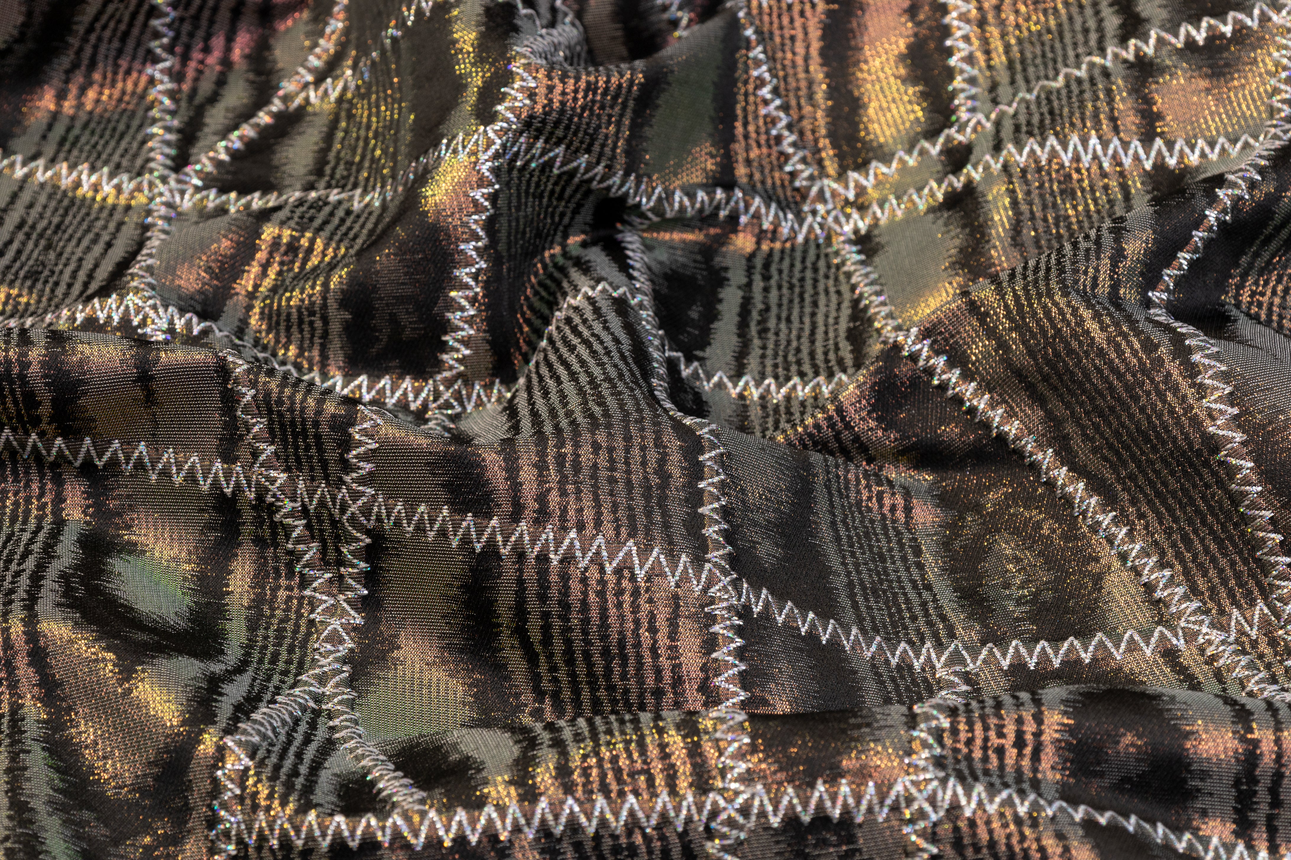 Italian Iridescent Moiré Brocade - Multicolor