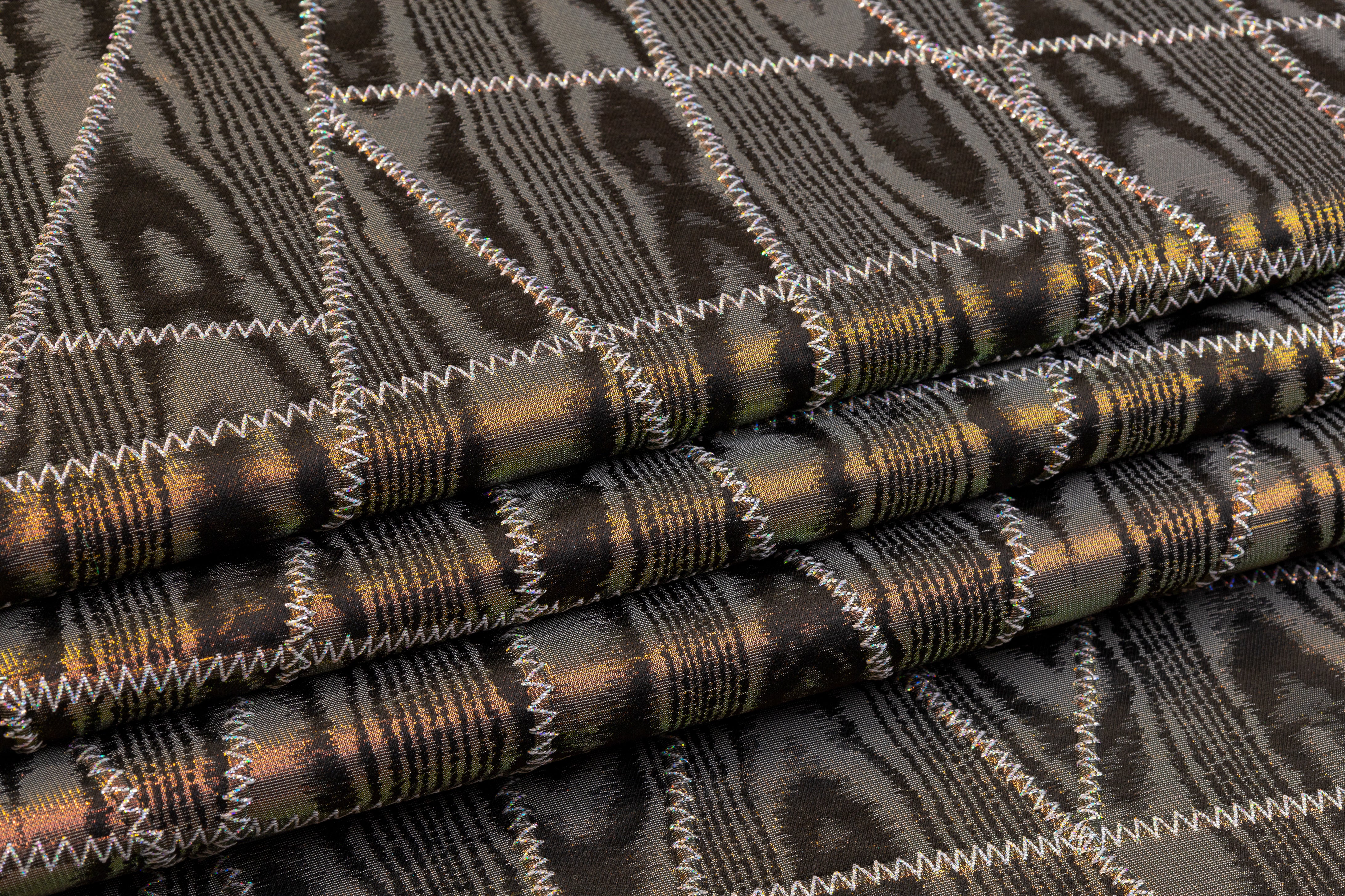Italian Iridescent Moiré Brocade - Multicolor