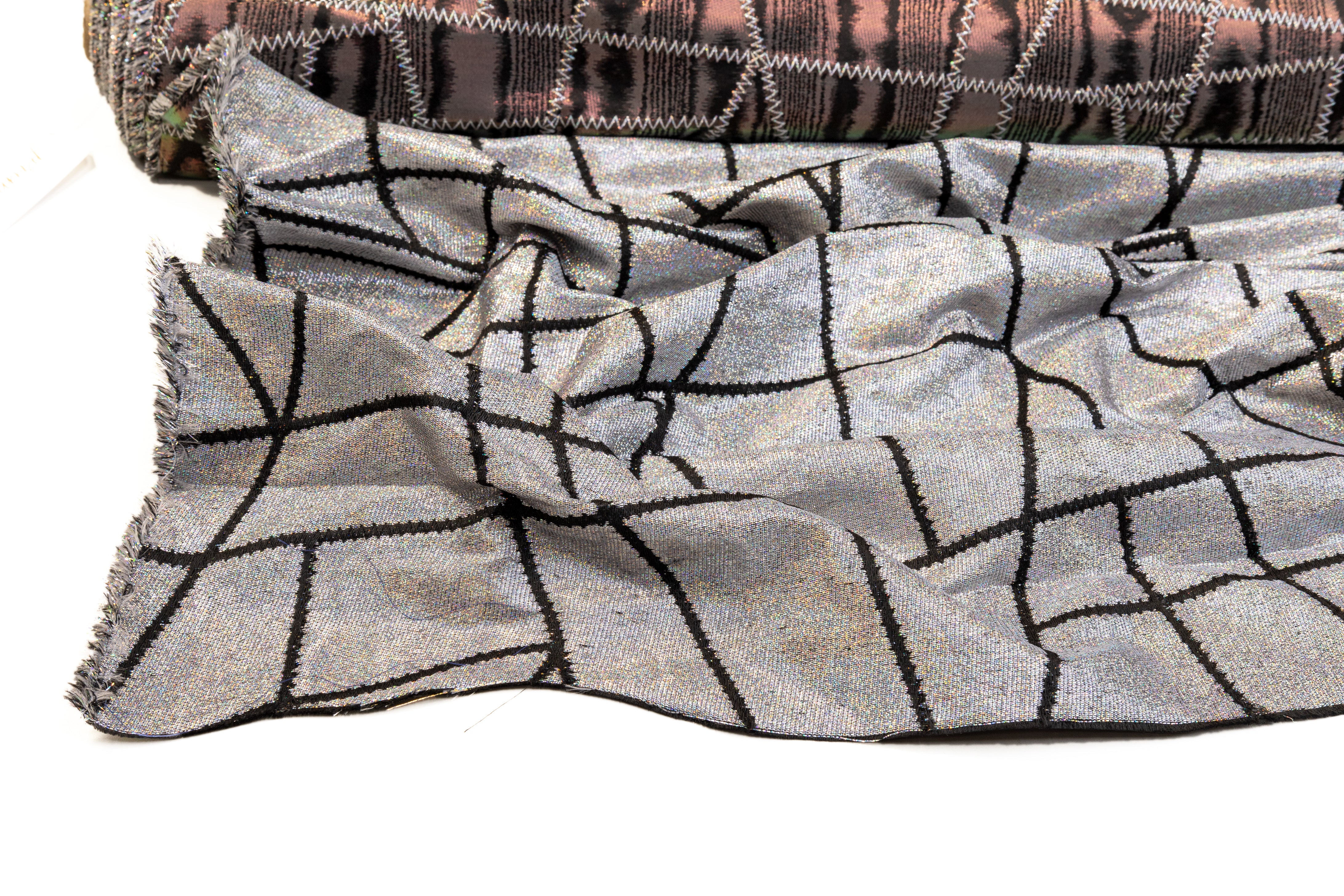 Italian Iridescent Moiré Brocade - Multicolor