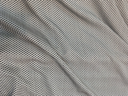 Black and White Embroidered Polka Dot Brocade - Prime Fabrics