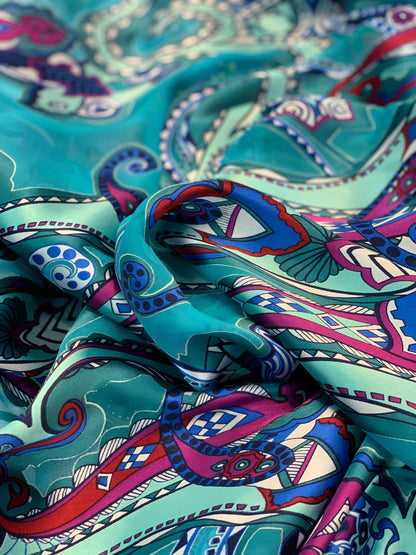 Multi-Color See-Through Burnout Silk - Prime Fabrics