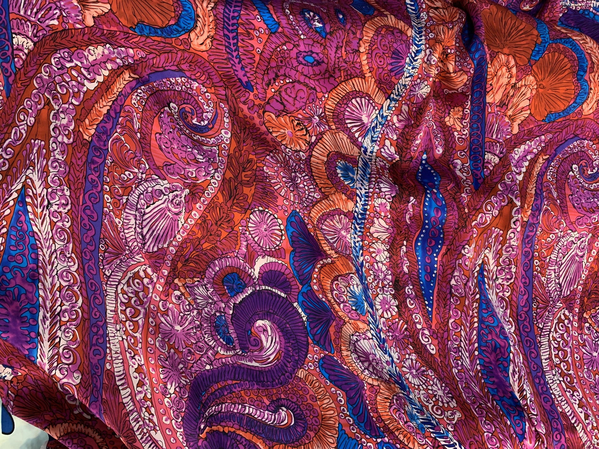 Multicolor Silk Charmeuse - Prime Fabrics