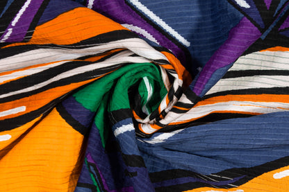 Multicolor Mountain Italian Cotton Panel - Prime Fabrics
