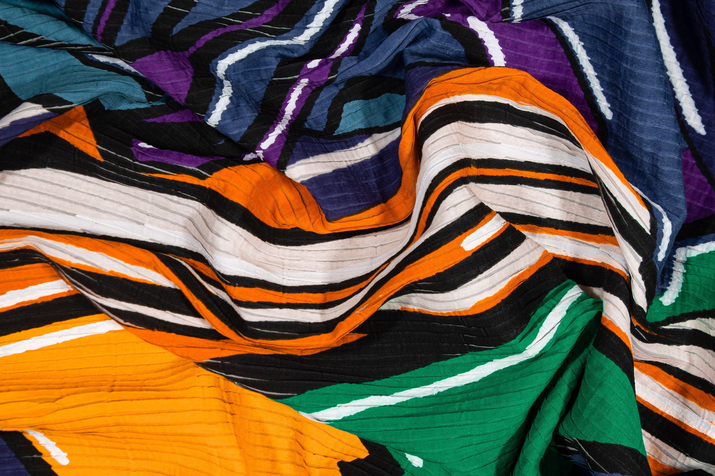 Multicolor Mountain Italian Cotton Panel - Prime Fabrics