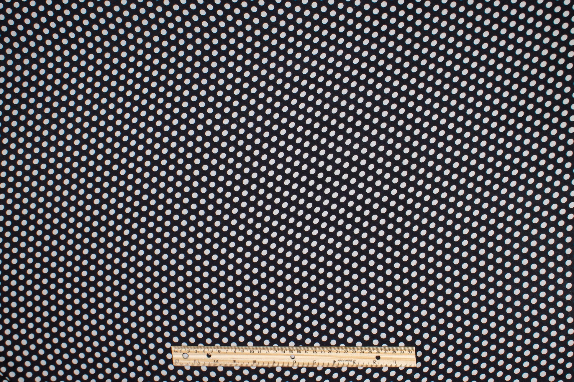 Polka Dot Silk Georgette - Black and White - Prime Fabrics