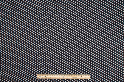 Polka Dot Silk Georgette - Black and White - Prime Fabrics