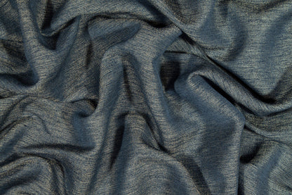 Teal and Gold Metallic Wool Blend Suiting - Prime Fabrics