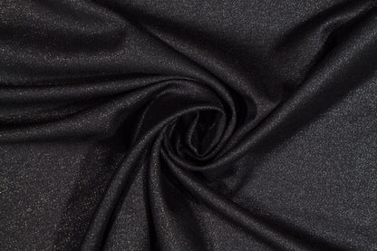 Black Metallic Italian Wool Suiting - Prime Fabrics