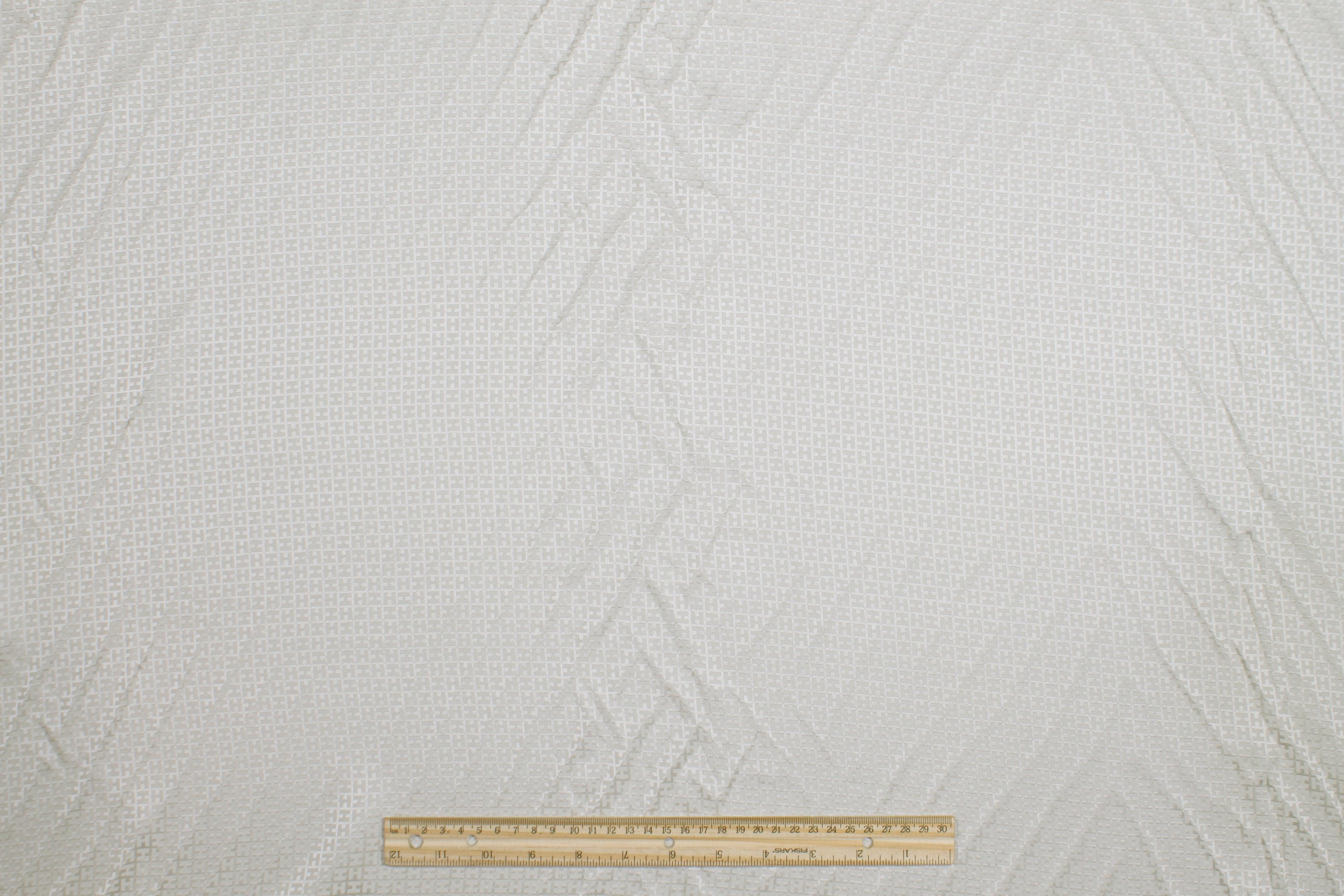 Lightweight Silk Jacquard - Ivory - Prime Fabrics