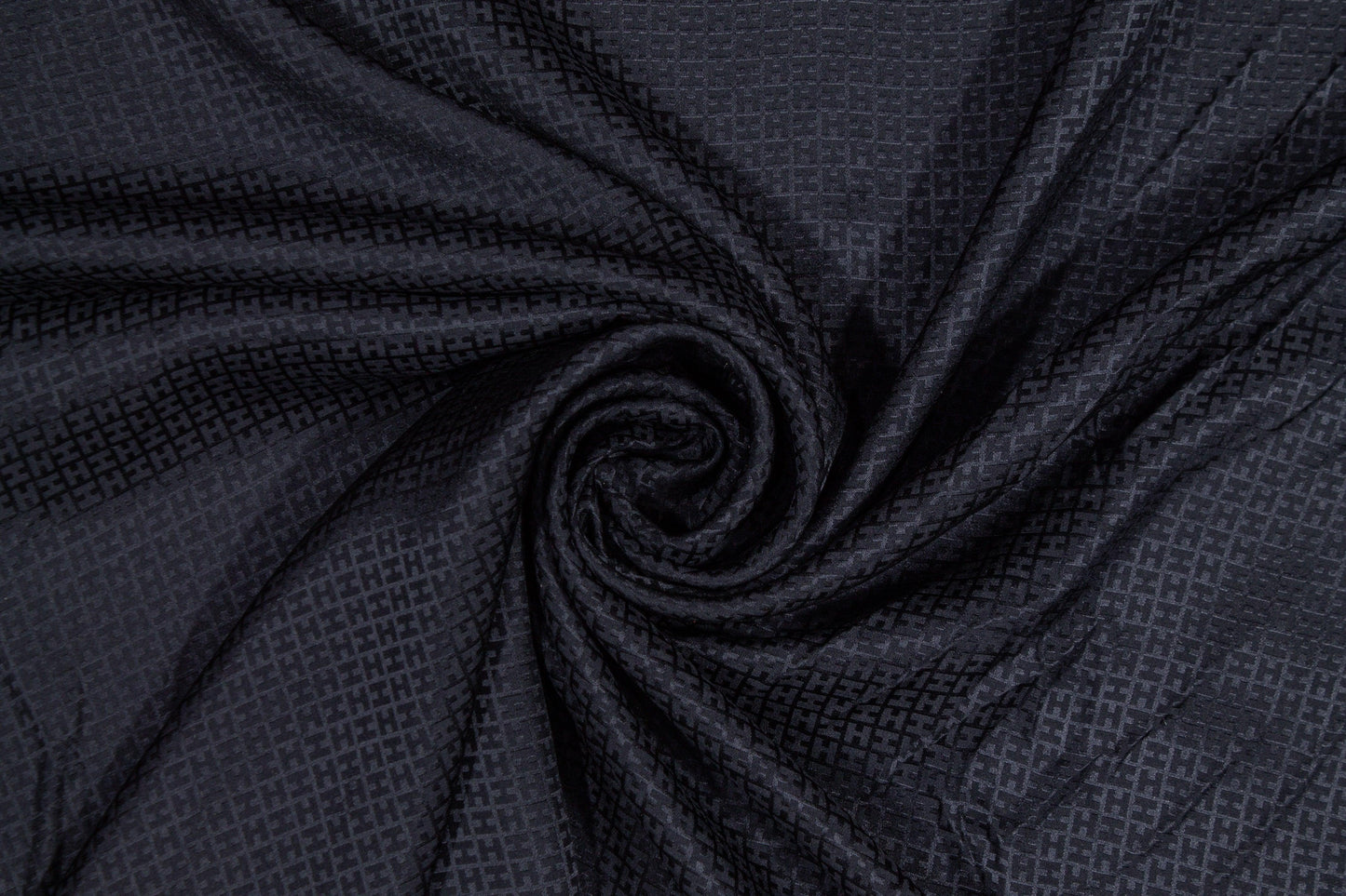 Lightweight Silk Jacquard - Navy Blue - Prime Fabrics