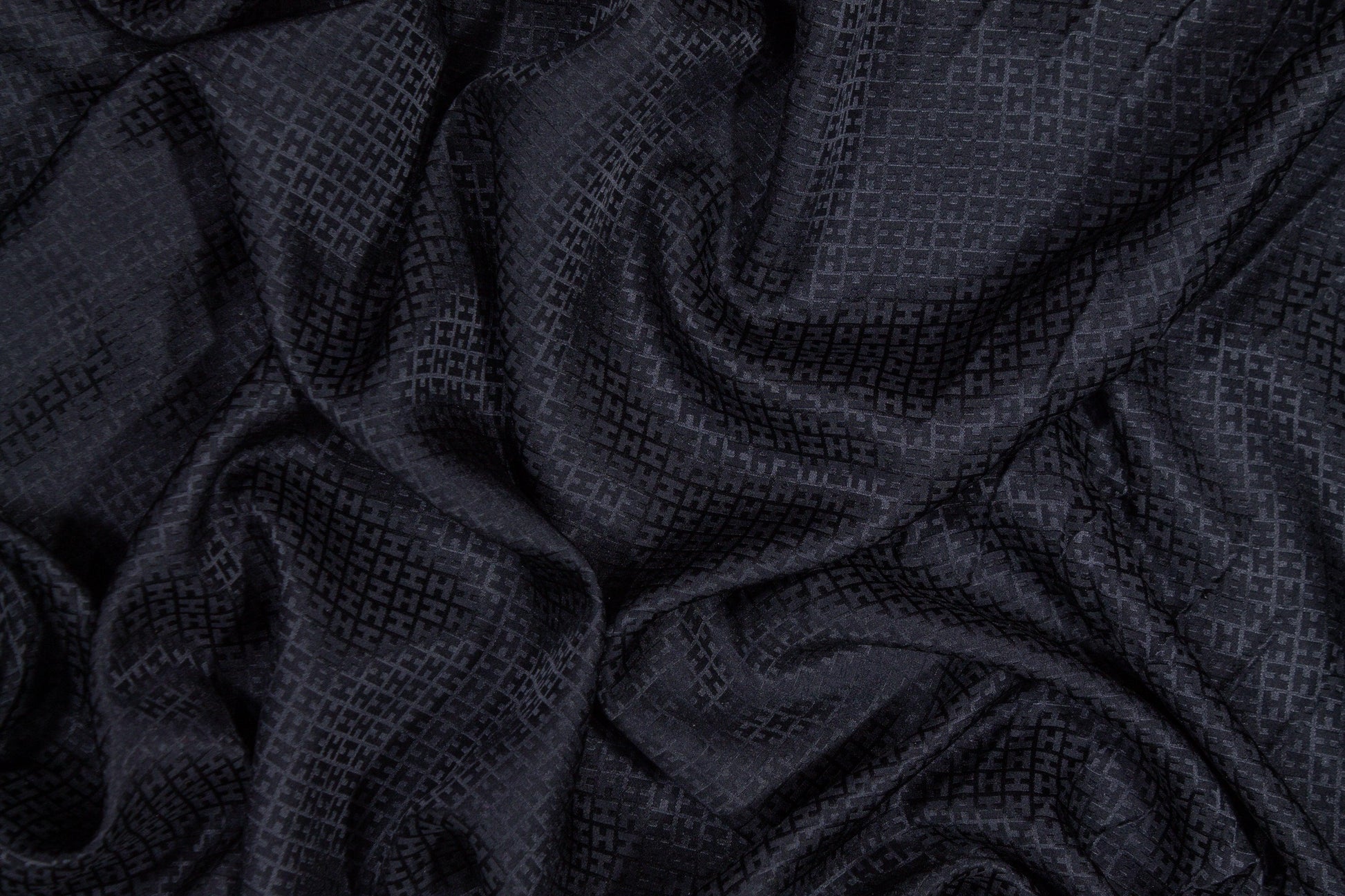 Lightweight Silk Jacquard - Navy Blue - Prime Fabrics