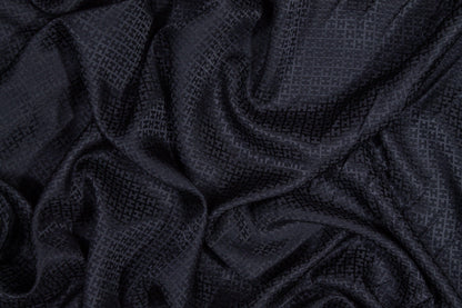Lightweight Silk Jacquard - Navy Blue - Prime Fabrics