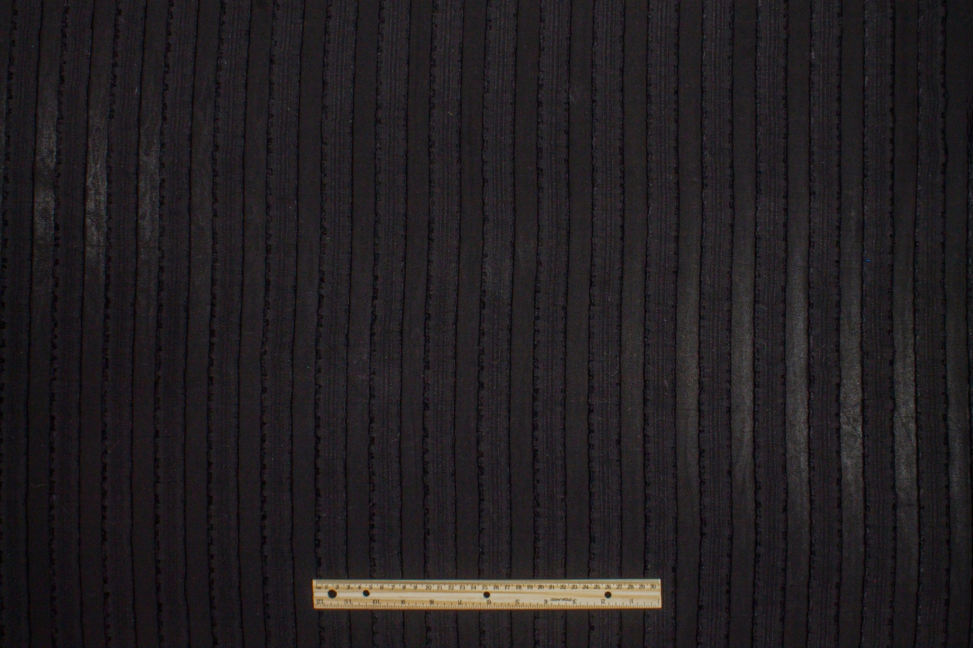 Italian Viscose Striped Burnout - Prime Fabrics