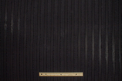 Italian Viscose Striped Burnout - Prime Fabrics