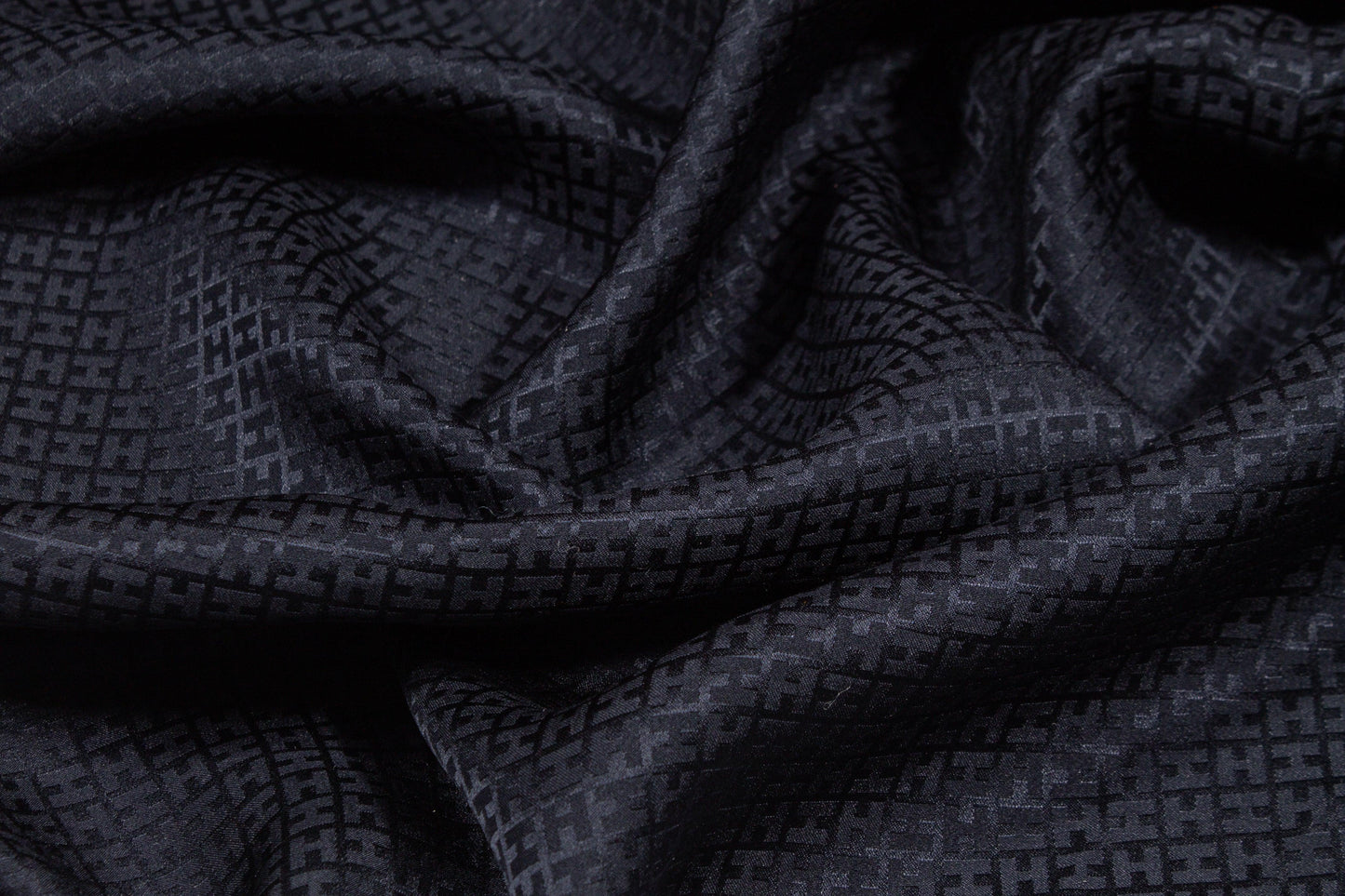 Lightweight Silk Jacquard - Navy Blue - Prime Fabrics