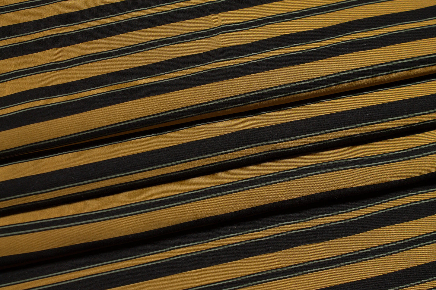 Brown and Black Striped Cotton Twill Shirting - Prime Fabrics