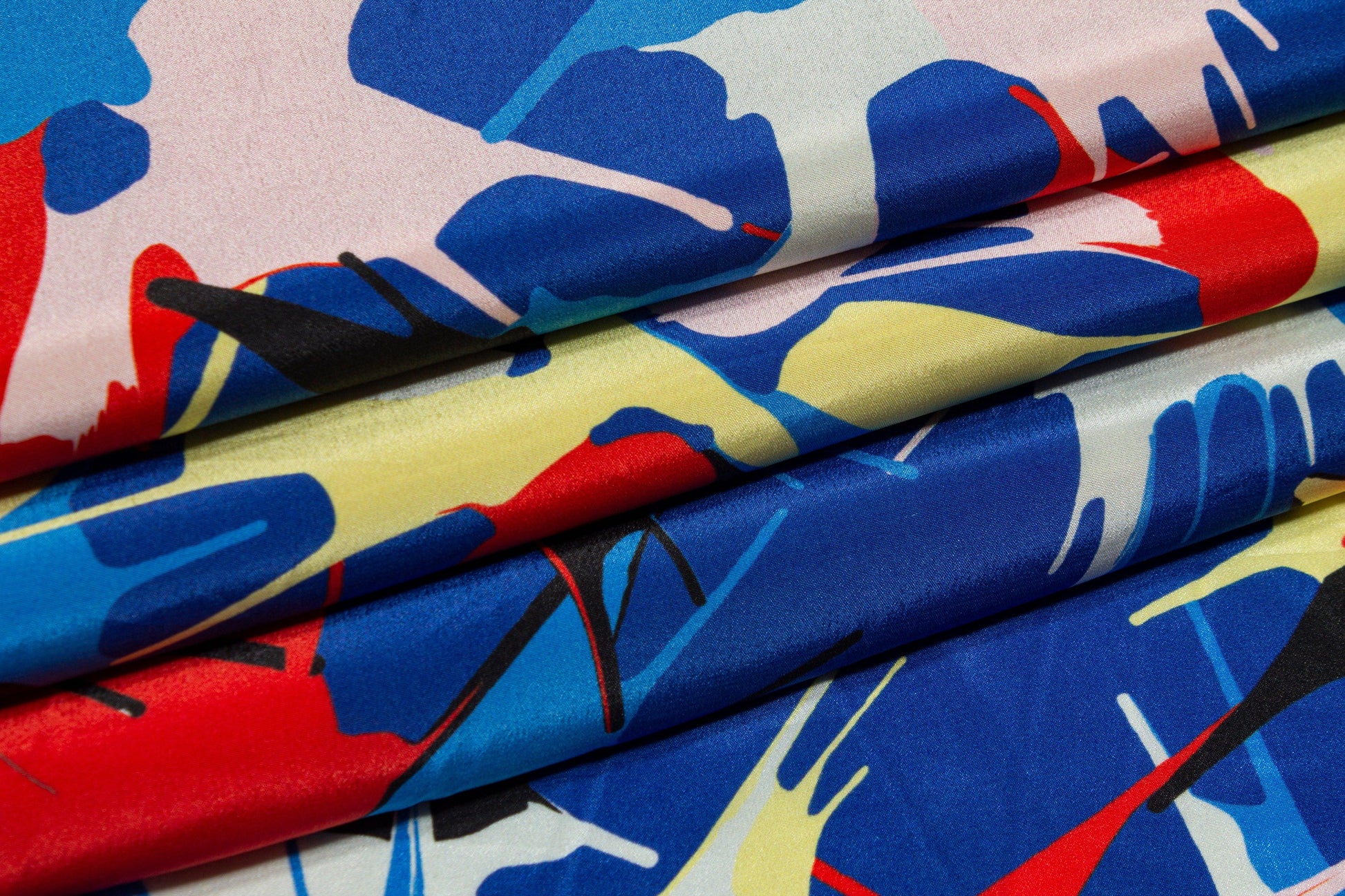 Multicolor Paint Splatter Silk Crepe De Chine - Prime Fabrics