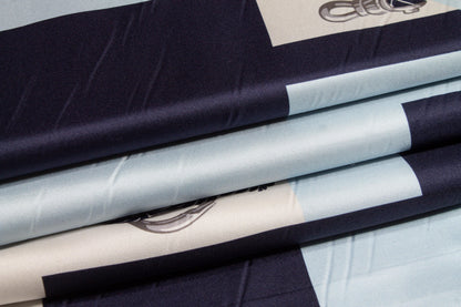 Max Mara - Nautical Italian Silk Twill - Prime Fabrics