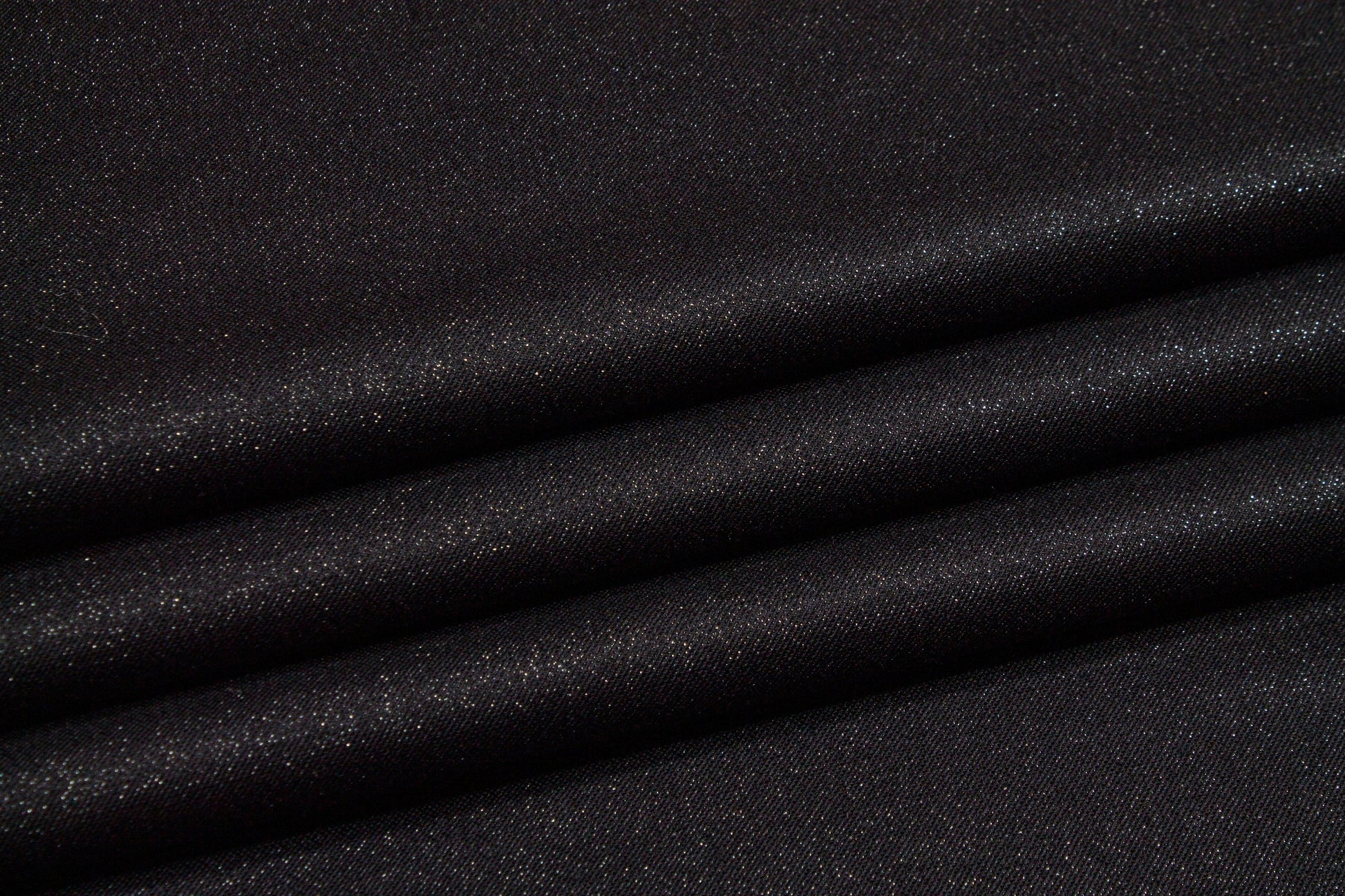 Black Metallic Italian Wool Suiting - Prime Fabrics