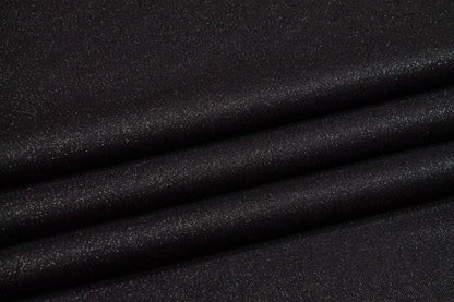 Black Metallic Italian Wool Suiting - Prime Fabrics