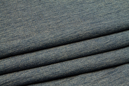 Teal and Gold Metallic Wool Blend Suiting - Prime Fabrics