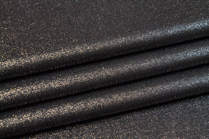 Charcoal Gray Metallic Italian Wool Suiting - Prime Fabrics