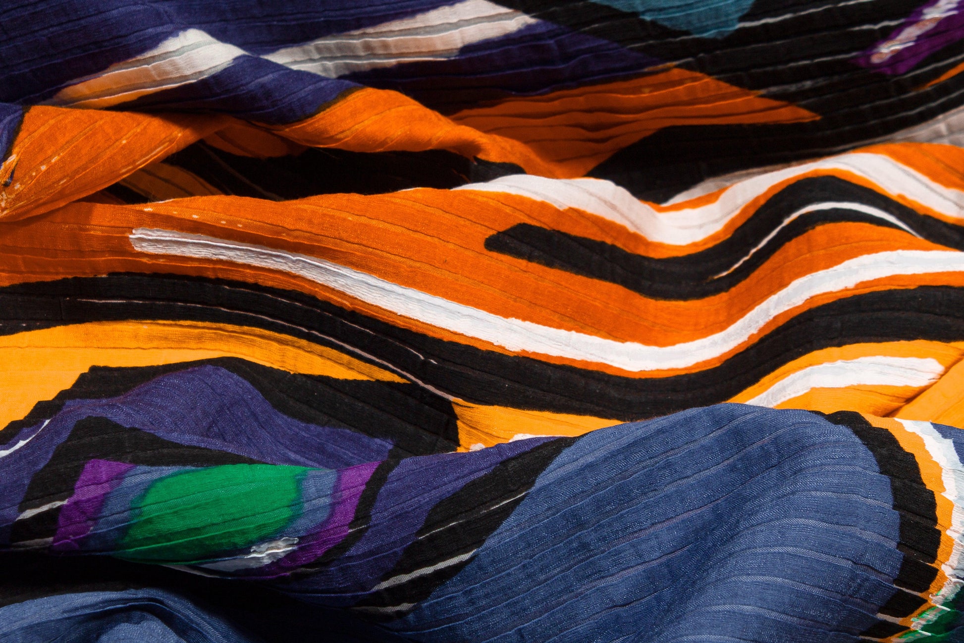 Multicolor Mountain Italian Cotton Panel - Prime Fabrics