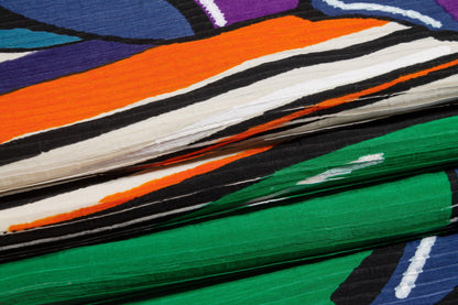 Multicolor Mountain Italian Cotton Panel - Prime Fabrics