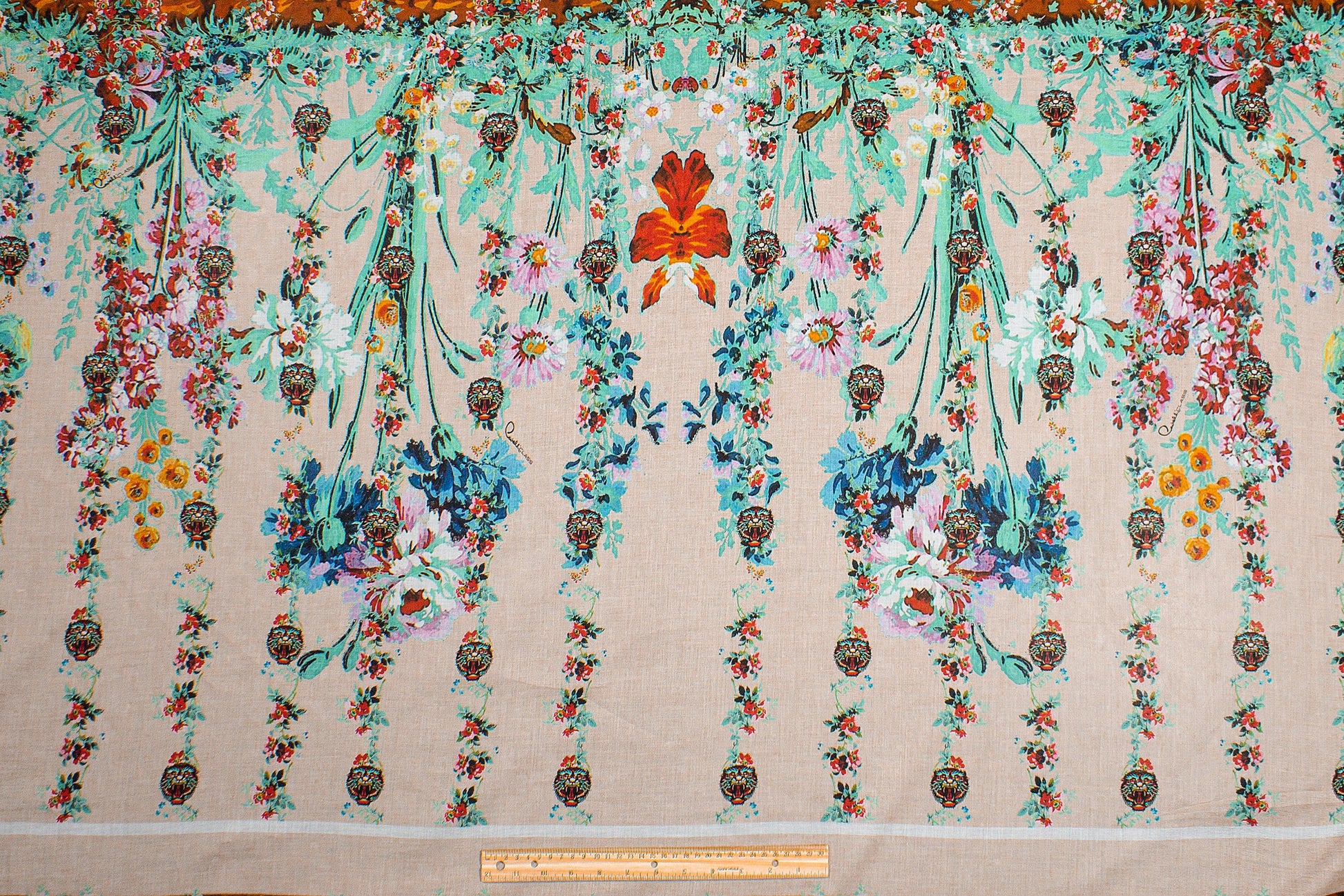 Roberto Cavalli - Multicolor Cotton Voile Panel - Prime Fabrics