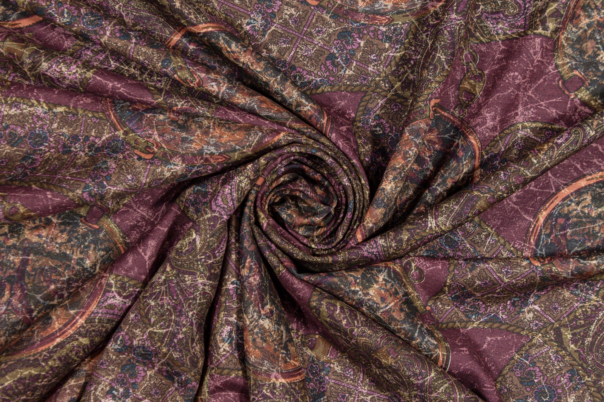 Abstract Italian Viscose Crepe De Chine - Prime Fabrics