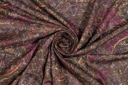 Abstract Italian Viscose Crepe De Chine - Prime Fabrics