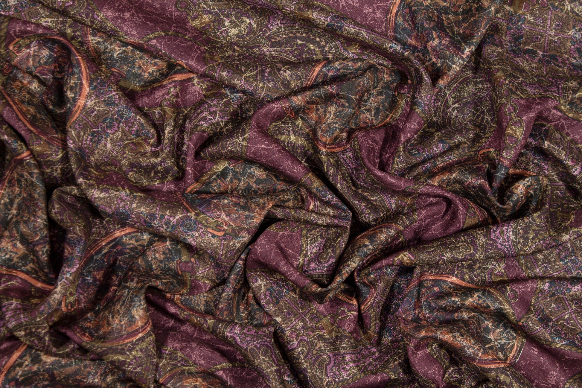 Abstract Italian Viscose Crepe De Chine - Prime Fabrics