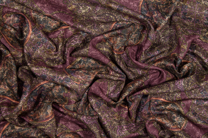 Abstract Italian Viscose Crepe De Chine - Prime Fabrics