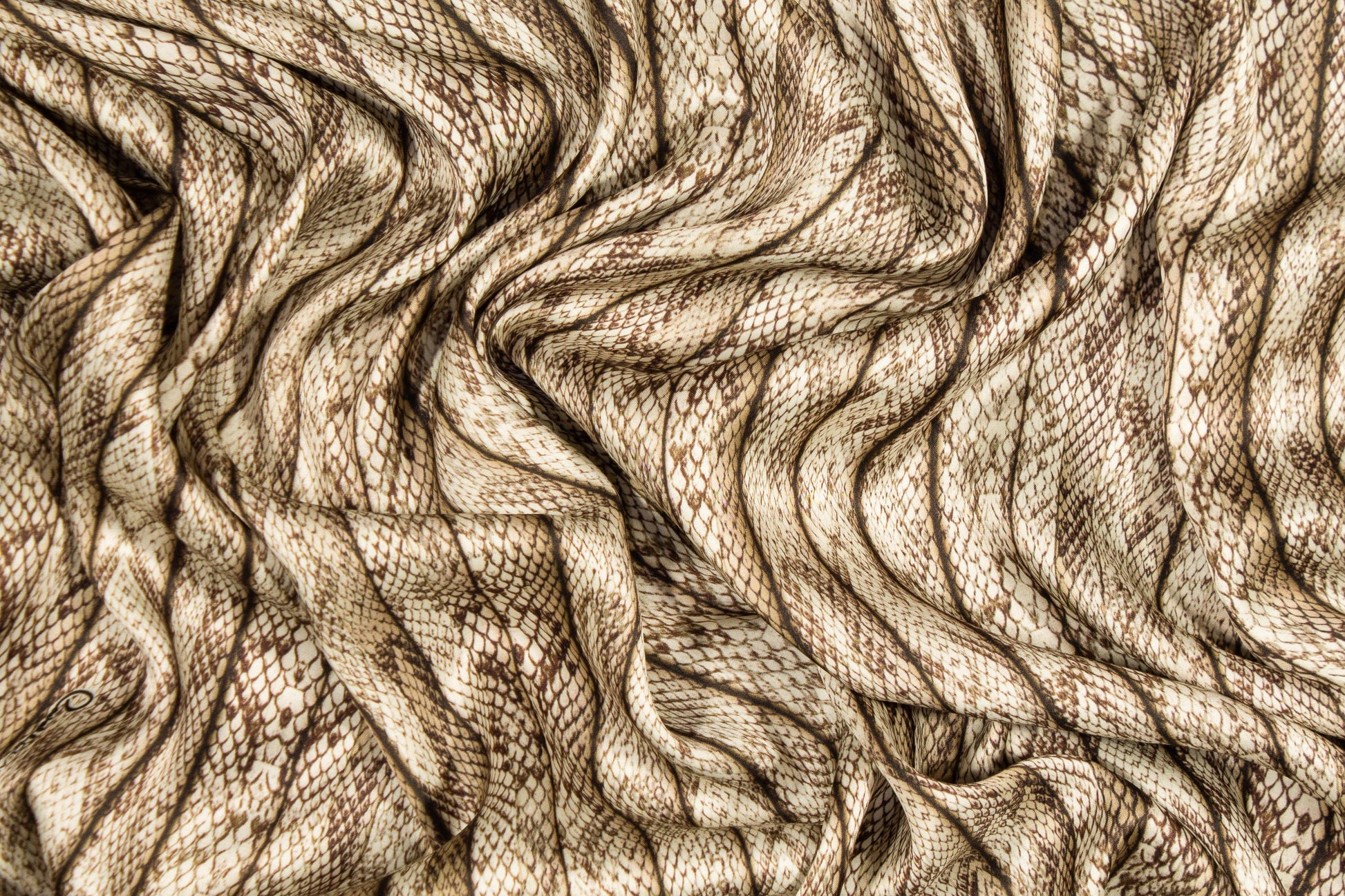 Roberto Cavalli - Snake Skin Silk Charmeuse - Prime Fabrics