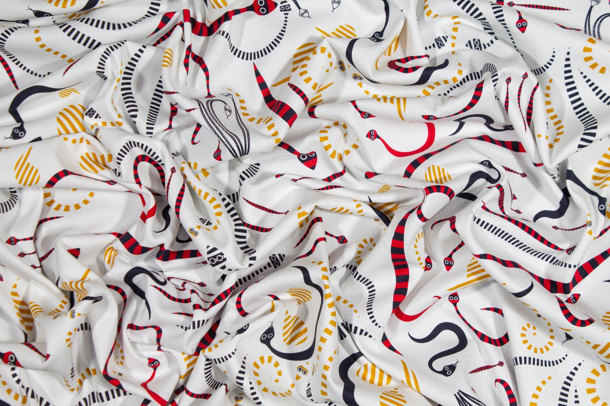 Snake Print Italian Viscose Cotton Blend - Prime Fabrics